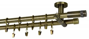Galerie dubla picior universal -XANTOS- dubla 19/19 - aur antic (Alege marime: 280 cm)