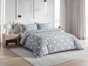 Lenjerie de pat flanel MILOU gri Dimensiune lenjerie de pat: 2 ks 60 x 70 cm | 240 x 200 cm