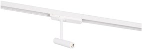Spot LED directionabil pentru sina trifazata MAXLIGHT, PISTOL alb
