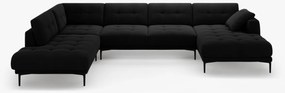 Coltar panoramic Bemy 7 locuri catifea Salvador L373 cm
