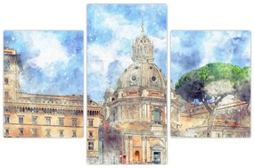Tablou - Biserica Santa Maria di Loreto, Roma, Italia (90x60 cm)