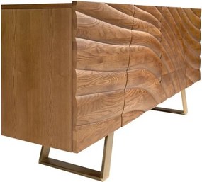 Comoda din furnir de nuc Walnut 118cm