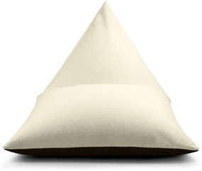 Fotoliu bean bag crem cu tapițerie din țesătură bouclé Razzmatazz – SLOWDOWN