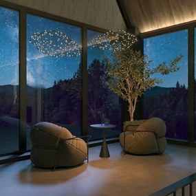 Lustra LED dimabila suspendata Stardust negru