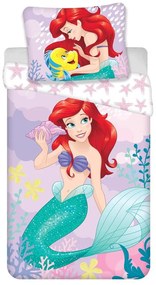 Lenjerie de pat pentru copii din bumbac pentru pat de o persoană 140x200 cm Ariela "Pink" – Jerry Fabrics