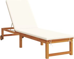 vidaXL Șezlong Maro 202 x 53 x 89 cm Lemn Solid de Acacia
