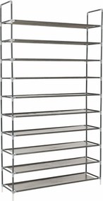 Pantofar FILOU, gri, metal/material textil, 100x27x175 cm
