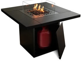 Șemineu de exterior pe gaz Planika Square Table GAS 79,7x90 cm 10kW