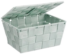 Organizer cu capac ADRIA, recipient pentru baie, WENKO, mentă