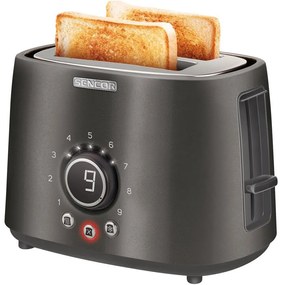Sencor - Prăjitor de pâine cu 2 fante, 1000 W/230 V, antracit