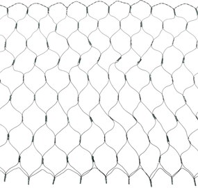 vidaXL Plasă cu LED-uri Verde închis