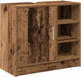 vidaXL Dulap de Baie cu raft Lemn Vechi 63 x 29 x 55 cm Lemn compozit