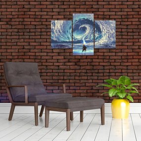 Tablou - Ilustrație a unui băiat cu o suliță (90x60 cm)