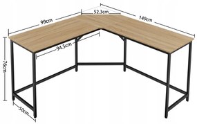 Birou de colt TAYLOR SONOMA 149x149cm