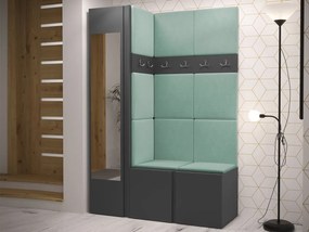 Mobilier hol Tovenaz X (grafit) (cu oglindă). 1104784
