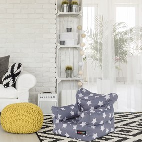 Fotoliu puf Buff Beauty (gri + alb). 1028902