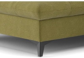 Canapea colțar extensibilă în L MARANO stânga, culoare măslinie