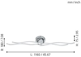 Eglo 31996 - LED Plafoniera RONCADE LED/40W/230V