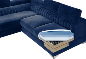 Supermobel Coltar LAURENCE, 278x92x205, sawana 05, dreapta