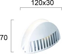 Aplica de perete LED pentru exterior WINDOW LED/7W/230V IP65 albă