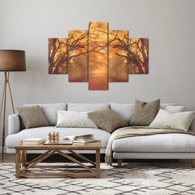 Tablou - Peisaj de toamnă cu drum (150x105 cm)