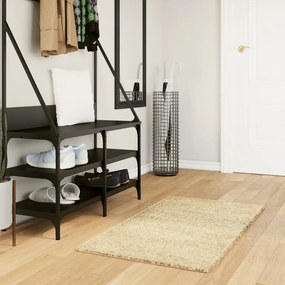 vidaXL Covor pufos &quot;PAMPLONA&quot; cu fire înalte, auriu modern, 60x110 cm