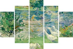 Tablou - Berthe Morisot, Girl in a Boat with Geese, reproducere (150x105 cm)