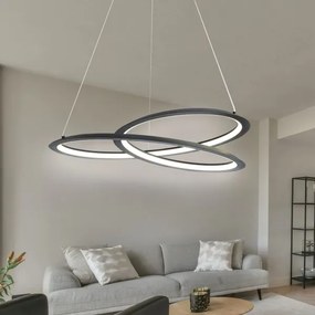 Lustră LED pe cablu TANGO LED/44W/230V 4000K d. 60 cm negru