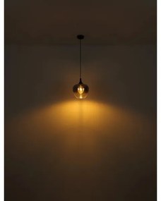 Lustră pe cablu Globo 15548H MAXY 1xE27/40W/230V d. 24 cm negru