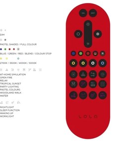 Plafonieră LED RGB dimabilă JUST LIGHT. 16266-55 LOLA WAVE LED/30W/230V + telecomandă