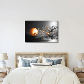 Tabloul bilelor portocalii abstarcte (90x60 cm)