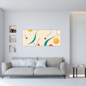 Tablou - Ilustrație colorată minimalistă (120x50 cm)