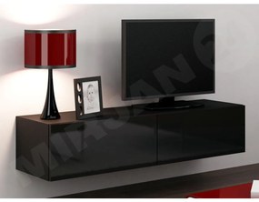 Masă TV/Dulap Zylia 140 (Negru + Negru lucios ). 1053758