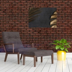 Tablou cu frunze aurii (70x50 cm)