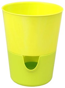Ghiveci cu sistem de auto-irigare Plastia Rosmarin, verde-galben