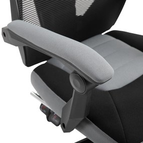 Vinsetto Scaun de Birou Ergonomic Reclinabil cu Suport Picioare Retractabil, Gri | Aosom Romania