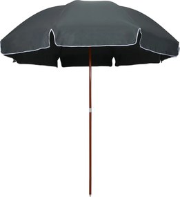 vidaXL Umbrelă de soare de grădină, stâlp din oțel, antracit, 300 cm