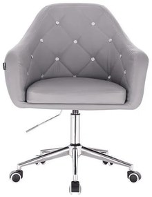 HR830K Scaun Gri de Piele
