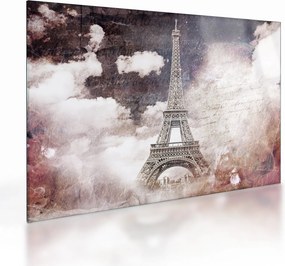 Tablou pe sticlă - Turnul Eiffel, Paris, Franța (70x50 cm)