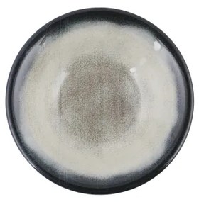 Set veselă din porțelan, 26 piese, albastru/maro