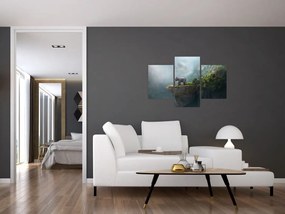 Tablou - Elefant în vârful Taj Mahalului (90x60 cm)