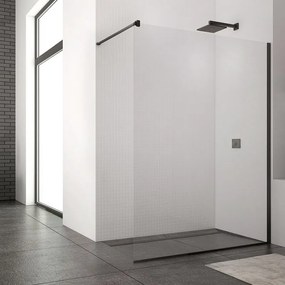 Paravan de dus SanSwiss, Easy, 70 x 200 cm, profil negru mat