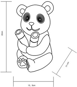 Corp de iluminat LED solar SOLAR LED/0,12W/3V IP44 panda Globo 33876