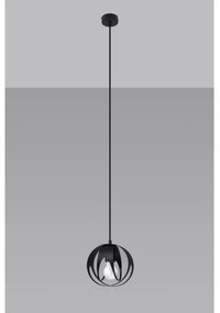 Lustră pe cablu TULOS 1xE27/60W/230V neagră Sollux SL.1087