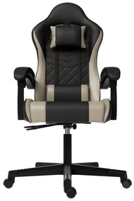 Juskys Scaun de birou HyperSeat - negru/bej