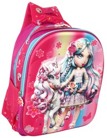 Ghiozdan pentru scoala si gradinita 3D cu luminite, 33 x 28 x 16 cm, GS46