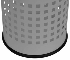 Alda Coș de gunoi Officer perforat 7 l, gri, 7 l
