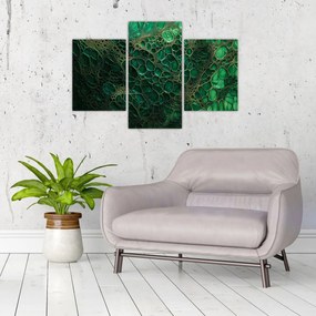 Tablou - Imagine microscopică verde (90x60 cm)