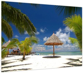 Tablou - Plajă cu nisip alb (70x50 cm)