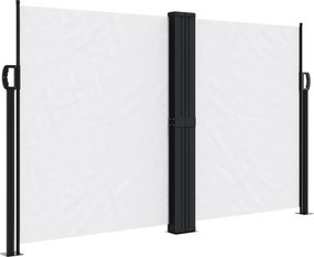 vidaXL Copertină laterală retractabilă, alb, 140 x 1000 cm